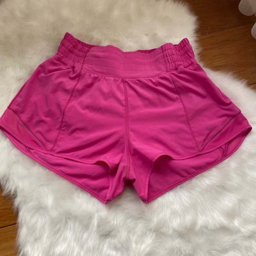 Lululemon Hotty Hot Vibrant Pink Athletic Shorts